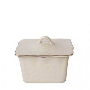 Cantaria Ivory Square Covered Casserole