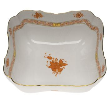 Chinese Bouquet Rust Square Salad Bowl