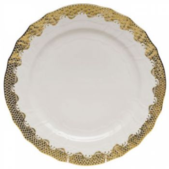 Fish Scale Gold Service Plate