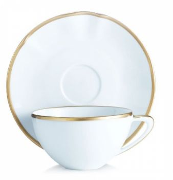 Simply Elegant Gold Cup & Saucer