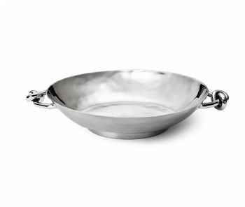 Helyx Shallow Dish with Knot Handle