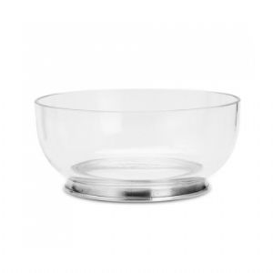 Pewter & Crystal Round Bowl Medium