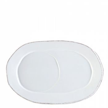 Lastra White Oval Sandwich Tray