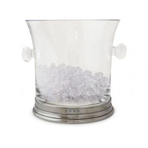 Pewter Crystal Ice Bucket
