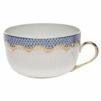 Light Blue Fish Scale Cup & Saucer