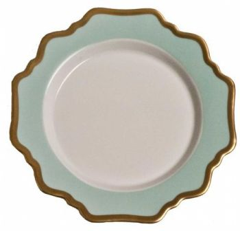 Anna's Palette Aqua Green Salad Plate