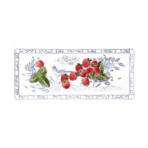 Oiseau Bleu Fruits Oblong Serving Tray
