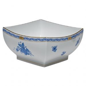 Chinese Bouquet Blue Large Square Bowl