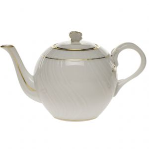 Golden Edge Teapot with Butterfly