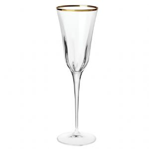 Optical Gold Champagne Flute