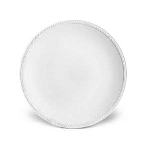 Soie Tressee White Dessert Plate