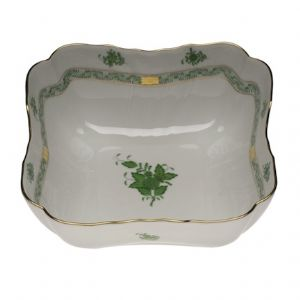 Chinese Bouquet Green Square Salad Bowl