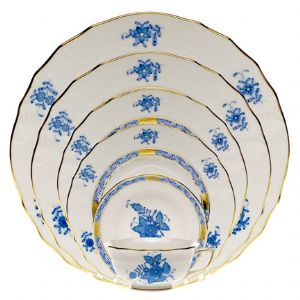 Chinese Bouquet Blue Service Plate