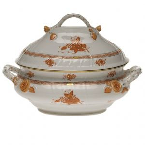 Chinese Bouquet Rust Tureen