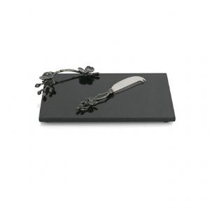 Black Orchid Cheeseboard with Knife, Small