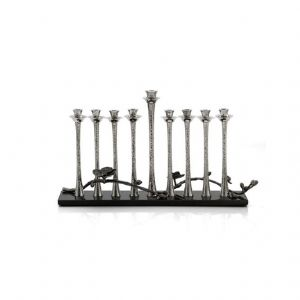 Black Orchid Menorah
