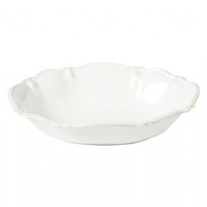 Berry & Thread Whitewash 10in Oval Serving Bowl