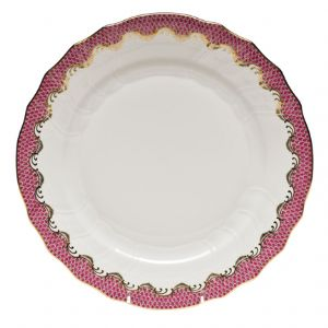 Fish Scale Pink Dinner Plate