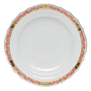 Chinese Bouquet Garland Rust Salad Plate