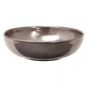 Pewter Stoneware Coupe Pasta Bowl