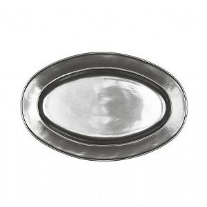 Pewter Stoneware Medium Oval Platter