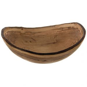 Peterman Spalted Maple Oval Bowl 15 in