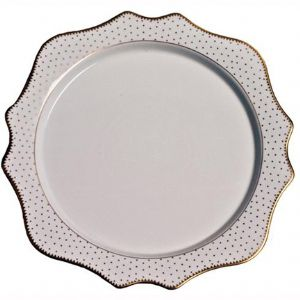 Simply Anna Antique Polka Charger