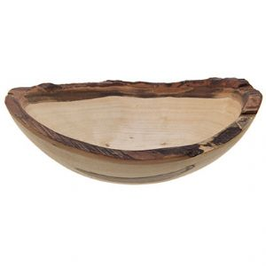 Peterman Spalted Ambrosia Oval Bowl Live Edge 13 in