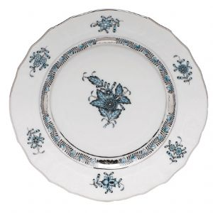 Chinese Bouquet Turquoise Platinum Bread & Butter Plate