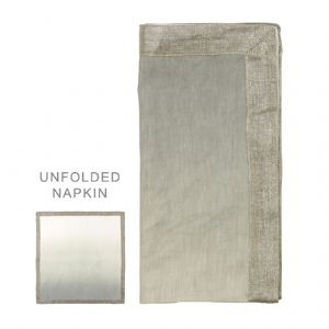 Dip Dye Silver & Grey Napkin Set of Four