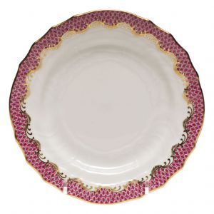 Fish Scale Pink Bread & Butter Plate