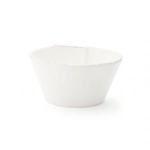 Lastra White Stacking Cereal Bowl