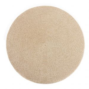Gold Sand Glimmer Round Placemat