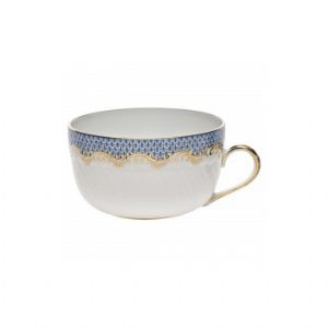 Light Blue Fish Scale Tea Cup