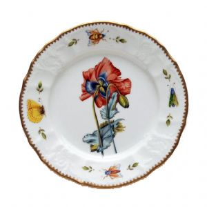 Redoute Red Poppy Salad Plate