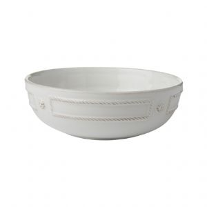 French Panel Whitewash Coupe Pasta Bowl