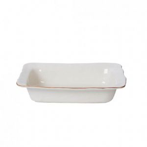 Cantaria White Rectangular Baker Medium