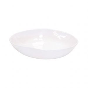 Gloss White 18 inch Low Bowl
