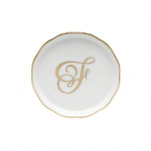 Coaster with Gold F