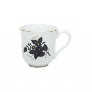 Chinese Bouquet Black Mug
