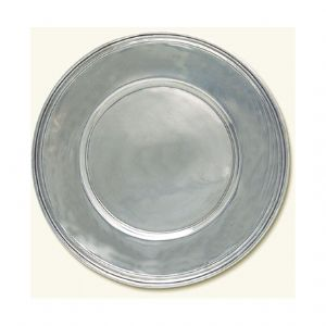 Pewter Scribed Rim Charger