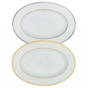 Orsay Platinum Oval Platter Medium