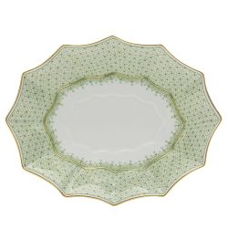 Apple Lace Fluted Tray Large