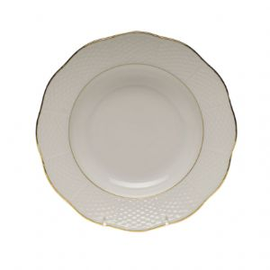 Golden Edge Rim Soup Plate Small