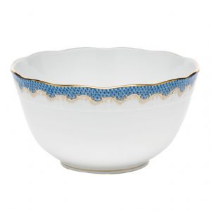 Blue Fish Scale Round Bowl