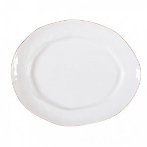 Cantaria White Oval Platter Large