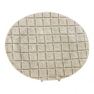 Charcoal Deco Banquet Oval Platter