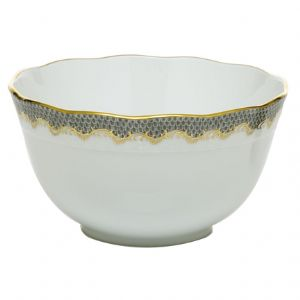 Fish Scale Gray Round Bowl