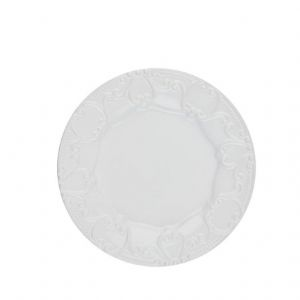 Isabella Embossed Salad Pure White