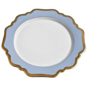 Anna's Palette Sky Blue Dinner Plate